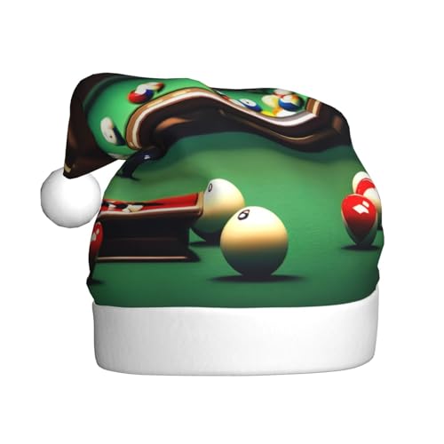 MDATT Billard-Weihnachtsmütze, Weihnachtsmütze, lustige Hüte für Erwachsene, Party-Kostüm-Zubehör von MDATT