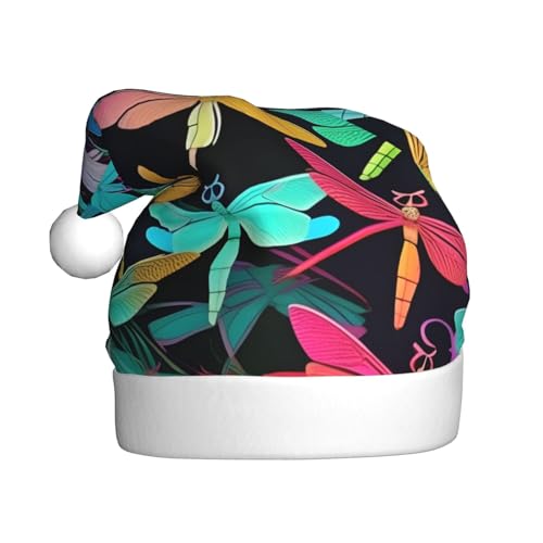 MDATT Niedliche Libellen-Weihnachtsmütze, Weihnachtsmütze, Weihnachtsmütze, lustige Hüte für Erwachsene, Party-Kostüm-Zubehör von MDATT