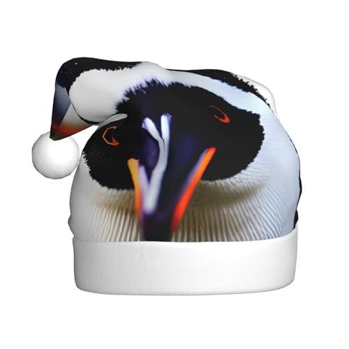 MDATT Niedlicher Pinguin-Kopf, Weihnachtsmütze, Weihnachtsmütze, lustige Hüte für Erwachsene, Party-Kostüm-Zubehör von MDATT