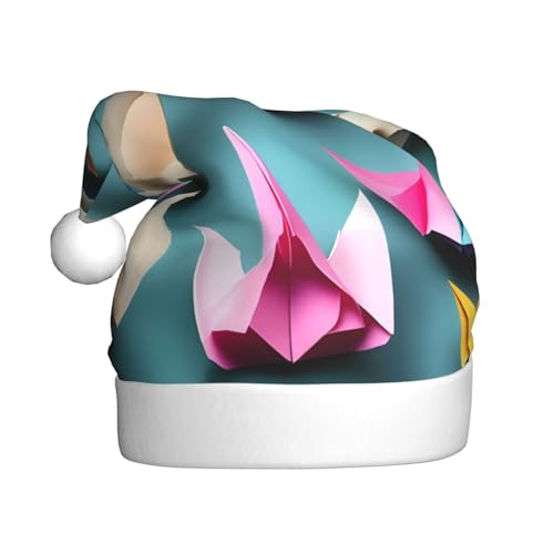 MDATT Origami-Papierkranich-Hut, Weihnachtsmütze, Weihnachtsmütze, lustige Hüte für Erwachsene, Party-Kostüm-Zubehör von MDATT