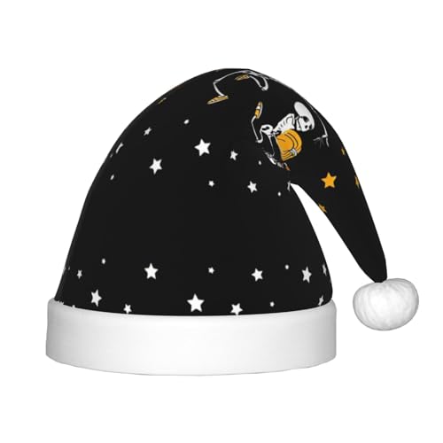 MDATT Tanzende Skelett-Weihnachtsmütze, Weihnachtsmannmützen für Teenager, Unisex, Weihnachtsmütze für Neujahr, festliche Feiertagsparty MDATT Tanzende Skelett-Weihnachtsmütze, Weihnachtsmannmützen für Teenager, Unisex, Weihnachtsmütze für Neujahr, festliche Feiertagsparty von MDATT