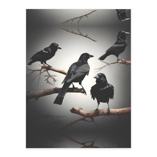 Schwarze Krähenvögel auf einem Ast, niedliche Kristall-Aufkleber, Harz-Aufkleber für Wasserflasche, Sammelalbum, Laptop, Handyhülle, Geschenk für Erwachsene Schwarze Krähenvögel auf einem Ast, niedliche Kristall-Aufkleber, Harz-Aufkleber für Wasserflasche, Sammelalbum, Laptop, Handyhülle, Geschenk für Erwachsene von MDATT