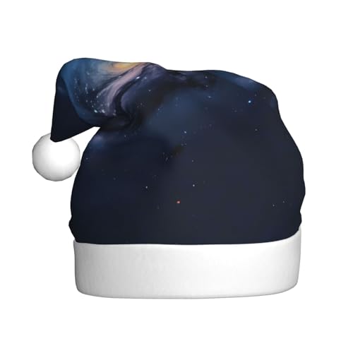 Universum Milchstraße Weihnachtsmannmütze, Weihnachtsmütze, Weihnachtsmütze, lustige Hüte für Erwachsene, Party-Kostüm-Zubehör von MDATT
