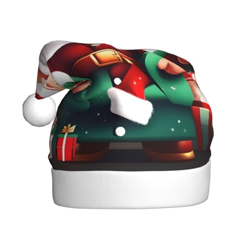 Weihnachtsmütze, Weihnachtsmann-Geschenk, Weihnachtsmütze, Weihnachtsmütze, lustige Hüte für Erwachsene, Party-Kostüm-Zubehör von MDATT