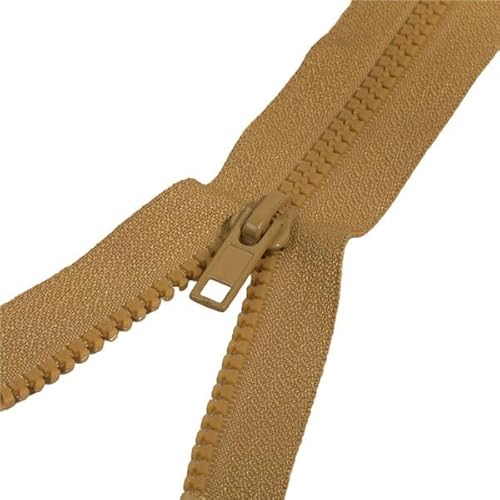 Eingespritzter Verschluss, teilbar, ideal für Jacke, Bronze, Cognac, Größe 60 cm von MDC