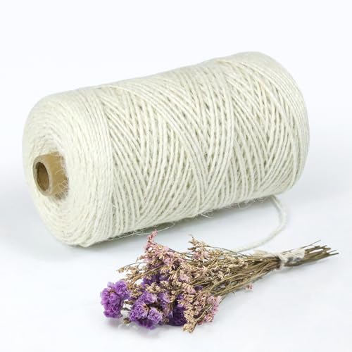 200m Beige Juteschnur 2mm Jutegarn, Natur Juteseil, Juteband füR Gartenbedarf zum Geschenk Verpacken Dekoration, Beige Twine 200m Beige Juteschnur 2mm Jutegarn, Natur Juteseil, Juteband füR Gartenbedarf zum Geschenk Verpacken Dekoration, Beige Twine von MDDK DY