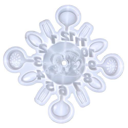 Handgefertigte Uhr-Formen, große römische Ziffern, Silikonformen, Epoxidharz, Ornamente, Form für Harzanhänger, Schmuckherstellung von MDHQ