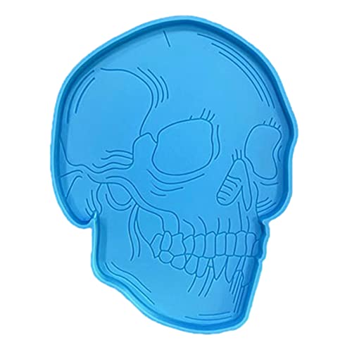 Harzformen Totenkopf-Untersetzer-Form für Epoxidharz, Silikonform, Epoxidharz-Form für Bastelarbeiten, Tassenmatten von MDHQ
