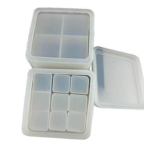 Lippenstift-Aufbewahrungsbox, handgefertigte Silikonform für Kristall-Epoxidharz-Formen, stapelbar, Schmuckbox, Pigmentflasche Lippenstift-Aufbewahrungsbox, handgefertigte Silikonform für Kristall-Epoxidharz-Formen, stapelbar, Schmuckbox, Pigmentflasche von MDHQ