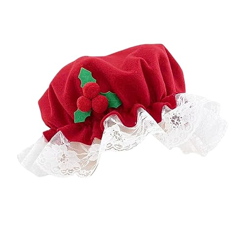 MDHQ Party Hut, Weihnachten Mrs Santa Mütze mit Spitze mit für Weihnachtsfeiern Dress Up Cosplay BonnetCap Bonnet MDHQ Party Hut, Weihnachten Mrs Santa Mütze mit Spitze mit für Weihnachtsfeiern Dress Up Cosplay BonnetCap Bonnet von MDHQ