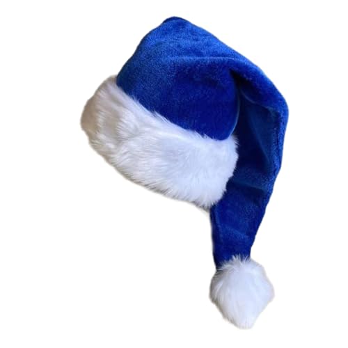 MDHQ Party-Kopfschmuck, Weihnachtsmannmütze, dicker Plüsch und weiße pelzige Krempe für Weihnachtsfeiern, Verkleidungen, Cosplay, mehrfarbig MDHQ Party-Kopfschmuck, Weihnachtsmannmütze, dicker Plüsch und weiße pelzige Krempe für Weihnachtsfeiern, Verkleidungen, Cosplay, mehrfarbig von MDHQ