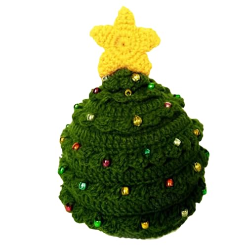 MDHQ Partyhut, Uni, gestrickter Weihnachtsbaumhut für Kinder, Erwachsene, Winter, hält warm von MDHQ