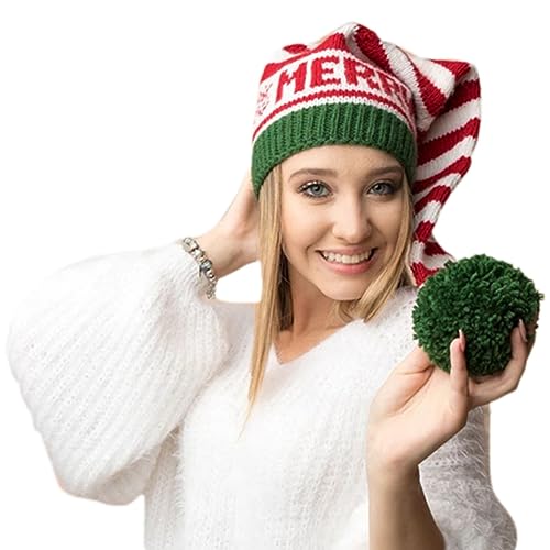 MDHQ Partyhut, gestrickte Weihnachtsmütze für Urlaub, Event, Weihnachtsmannmütze für Erwachsene und Kinder, Weihnachtsmannmütze, Party-Requisiten MDHQ Partyhut, gestrickte Weihnachtsmütze für Urlaub, Event, Weihnachtsmannmütze für Erwachsene und Kinder, Weihnachtsmannmütze, Party-Requisiten von MDHQ