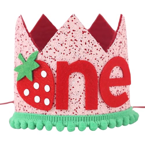 MDHQ Personalisierbarer Hut für den ersten Geburtstag, farbenfroher Baby-Erstgeburtstagshut für Foto und Familientreffen MDHQ Personalisierbarer Hut für den ersten Geburtstag, farbenfroher Baby-Erstgeburtstagshut für Foto und Familientreffen von MDHQ