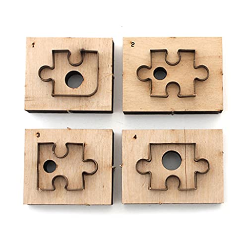 Scrapbook-Prägung aus Holz, Stanzform, Lederform für Kunst, Stoff, Zubehör, Ohrringe, Schmuckherstellung, Zuhause von MDHQ