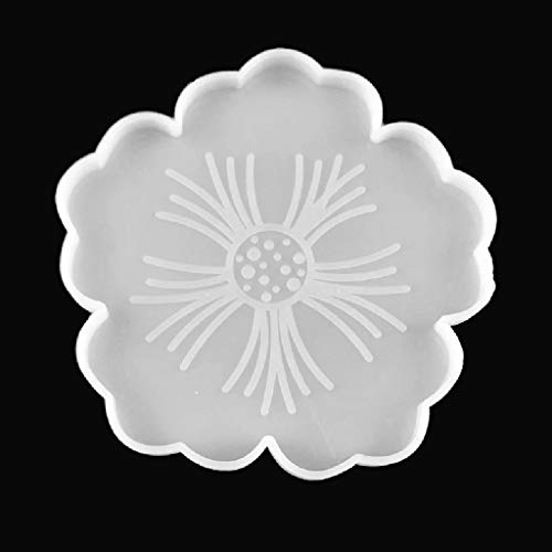 Silikonharz-Blumenform, Blumenform, Geodenplatte, Epoxidharz, Gießformen für die Herstellung von Heimdekor von MDHQ