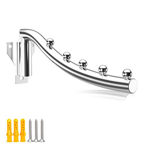 Kleiderlüfter Klappbar Edelstahl, Wand Kleiderbügel Verstellbar, Platzsparende 5 Haken Faltender Handtuchhalter Kleiderhaken Garderobenhaken Metall Klappbar Befestigter Aufhänger mit Schwenkarmhalter Kleiderlüfter Klappbar Edelstahl, Wand Kleiderbügel Verstellbar, Platzsparende 5 Haken Faltender Handtuchhalter Kleiderhaken Garderobenhaken Metall Klappbar Befestigter Aufhänger mit Schwenkarmhalter von MDJYMYZ