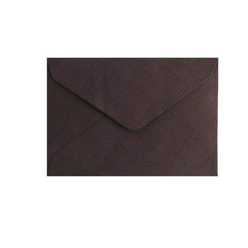 MDSIOKHJ Hochzeitseinladungskarten 10 Stück Briefumschläge for Hochzeitseinladungen, Hemp Weave Mailer(Coffee) von MDSIOKHJ