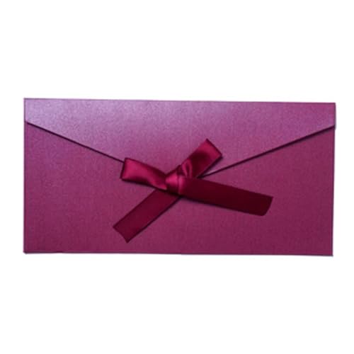 MDSIOKHJ Hochzeitseinladungskarten 10 Stück Vintage schillernde Papierumschläge for Briefe, Versandtaschen-Set, Kraft-Briefumschläge for Hochzeitseinladungen, Geschenkpostkarten(Long-Purple) von MDSIOKHJ