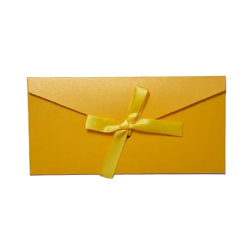 MDSIOKHJ Hochzeitseinladungskarten 10 Stück Vintage schillernde Papierumschläge for Briefe, Versandtaschen-Set, Kraft-Briefumschläge for Hochzeitseinladungen, Geschenkpostkarten(Long-golden) von MDSIOKHJ