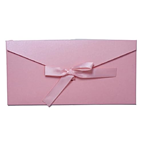 MDSIOKHJ Hochzeitseinladungskarten 10 Stück Vintage schillernde Papierumschläge for Briefe, Versandtaschen-Set, Kraft-Briefumschläge for Hochzeitseinladungen, Geschenkpostkarten(Long-pink) von MDSIOKHJ
