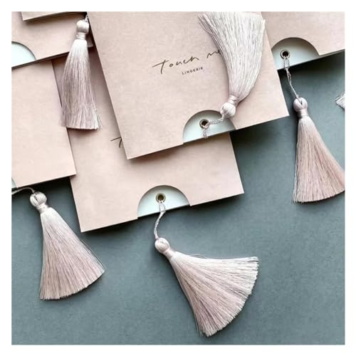 MDSIOKHJ Hochzeitseinladungskarten 100 Stück Flanell-Stil-Umschläge und Quasten, handgefertigte individuelle Hochzeitseinladungskarte(Pink,75 piece) von MDSIOKHJ