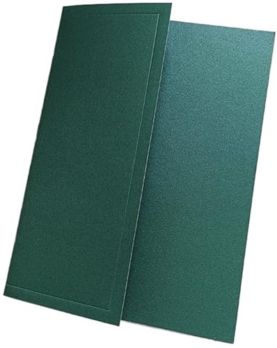 MDSIOKHJ Hochzeitseinladungskarten 50 Stück Smaragdgrünes Papier for Hochzeitsfeier-Einladungskarten, Einband, kein Innenblatt, kein Umschlag, kein Wachssiegel, kein Band, keine Blume(Emerald) von MDSIOKHJ