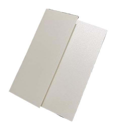 MDSIOKHJ Hochzeitseinladungskarten 50 Stück Smaragdgrünes Papier for Hochzeitsfeier-Einladungskarten, Einband, kein Innenblatt, kein Umschlag, kein Wachssiegel, kein Band, keine Blume(Ivory) von MDSIOKHJ
