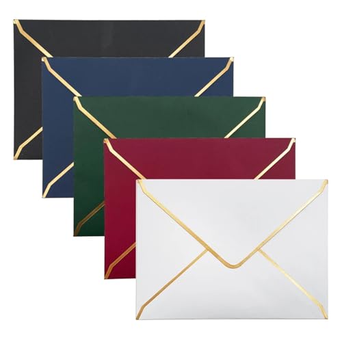 MDSIOKHJ Hochzeitseinladungskarten Phnom Penh Umschläge Hochzeitseinladungs-Umschlagtasche(5 color mixed 50pc) von MDSIOKHJ