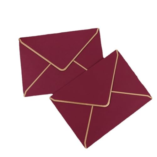 MDSIOKHJ Hochzeitseinladungskarten Phnom Penh Umschläge Hochzeitseinladungs-Umschlagtasche(Burgundy 50pcs) von MDSIOKHJ