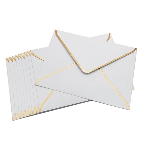 MDSIOKHJ Hochzeitseinladungskarten Phnom Penh Umschläge Hochzeitseinladungs-Umschlagtasche(White 50pcs) von MDSIOKHJ