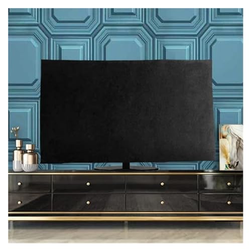 MDSIOKHJ TV-Abdeckung TV-Abdeckung Aus Samtstoff, 43 Zoll, 55 Zoll, 65 Zoll, Hängende TV-Abdeckung, Staubschutz for Den Desktop(Velvet Black,70 inches) von MDSIOKHJ