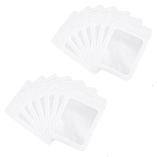 60 Stück Baggys Zip Beutel Geschenk, Wiederverschließbare Mylar Bags für Aufbewahrung und Proben, Holografische Folienbeutel mit Verschluss, Luftdicht und Vielseitig, Weiß 10.5x15cm 60 Stück Baggys Zip Beutel Geschenk, Wiederverschließbare Mylar Bags für Aufbewahrung und Proben, Holografische Folienbeutel mit Verschluss, Luftdicht und Vielseitig, Weiß 10.5x15cm von MDUPPE