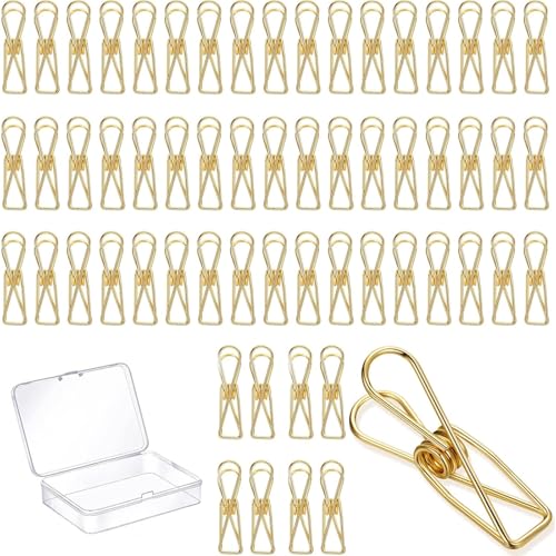 60 Stück Gold Büroklammern, Klammern Metall Mini Binder Clips Metalldraht Niedliche Büroklammern Mehrzweck Binderklammern für Dokumente, Rechnunge Handtuch und Socken 60 Stück Gold Büroklammern, Klammern Metall Mini Binder Clips Metalldraht Niedliche Büroklammern Mehrzweck Binderklammern für Dokumente, Rechnunge Handtuch und Socken von MDUPPE