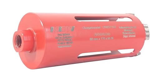 Diamant Trocken-Bohrkrone Ø 32-162 mm lasergeschweißt mit M16-Anschluss von MDW