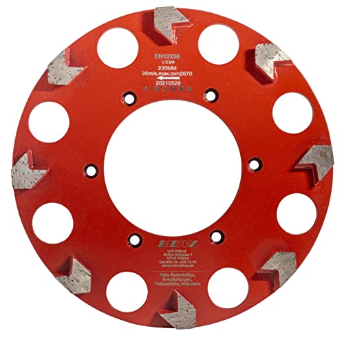 Diamantschleifteller Ø 235 mm passend für Eibenstock Betonschleifer EBS 235.1 zum Schleifen von Beton Diamantschleifteller Ø 235 mm passend für Eibenstock Betonschleifer EBS 235.1 zum Schleifen von Beton von MDW