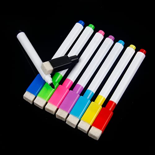 MDYNI Whiteboard-Marker, radierbar, magnetisch, trocken abwischbar, für Büro, Schule, Schreibwaren, 8 Stück MDYNI Whiteboard-Marker, radierbar, magnetisch, trocken abwischbar, für Büro, Schule, Schreibwaren, 8 Stück von MDYNI