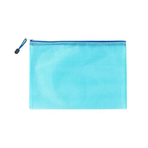 10 x Dokumententasche aus Kunststoff, wasserdicht, Mehrzweck-Dokumententasche für Reisen, Aufbewahrung von Bürogeräten, Zuhause, Organisierungstaschen (Blau, A3 (43 x 30,5 cm) von MDYTPT