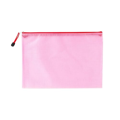 10 x Dokumententasche aus Kunststoff, wasserdicht, Mehrzweck-Dokumententasche für Reisen, Aufbewahrung von Bürogeräten, Zuhause, Organisierungstaschen (Rot, B8 (9,5 x 13,5 cm) von MDYTPT