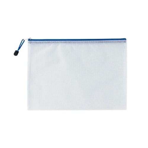 10 x Dokumententasche aus Kunststoff, wasserdicht, Mehrzweck-Dokumententasche für Reisen, Aufbewahrung von Bürogeräten, Zuhause, Organisierungstaschen (weiß, A5 (23,5 x 17 cm) von MDYTPT