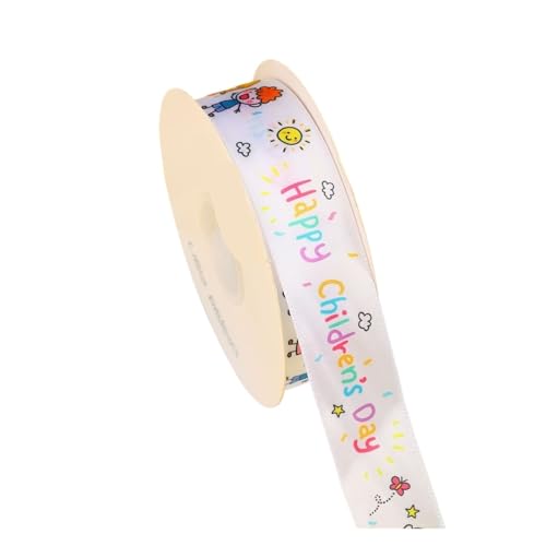 22 Meter 15/20/25 mm Happy Birthday bedrucktes Band DIY Party Geburtstag Luftschlangen Home Baking Verpackung Schleife Dekor (Farbe: 3,1,5 cm) von MDYTPT