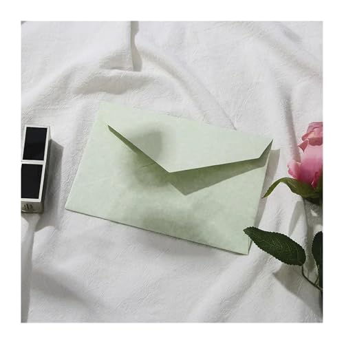 25 dicke Papierumschläge für Briefe, hochwertige Geldumschläge, Papiertüte, Hochzeit, Party, Einladungen, Karten, Postkarten (grün) von MDYTPT