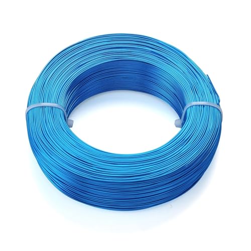 Aluminium-Basteldraht, 1 Rolle, Aluminiumdraht, Schmuckzubehör für Schmuckherstellung, DIY, Halsketten, Armbänder, 0,8 mm, 1 mm, 1,5 mm, 2 mm, 3,0 mm, 4 mm, 5 mm, 6 mm, 23 Farben für von MDYTPT