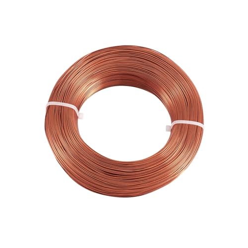 Aluminium-Basteldraht, 1 Rolle, Aluminiumdraht, Schmuckzubehör für Schmuckherstellung, DIY, Halsketten, Armbänder, 0,8 mm, 1 mm, 1,5 mm, 2 mm, 3,0 mm, 4 mm, 5 mm, 6 mm, 23 Farben für von MDYTPT