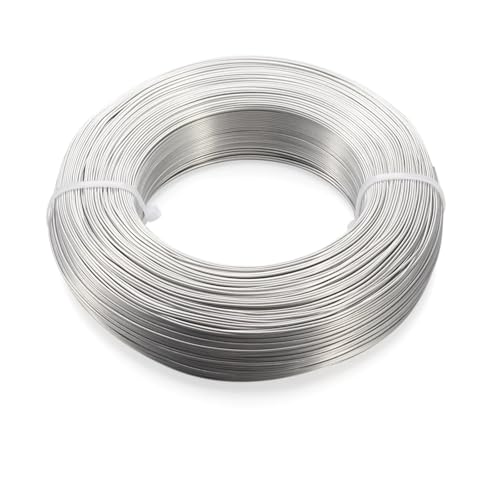 Aluminium-Basteldraht, 1 Rolle, Aluminiumdraht, Schmuckzubehör für Schmuckherstellung, DIY, Halsketten, Armbänder, 0,8 mm, 1 mm, 1,5 mm, 2 mm, 3,0 mm, 4 mm, 5 mm, 6 mm, 23 Farben für von MDYTPT