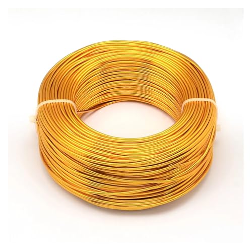 Aluminium-Basteldraht, 1 Rolle, Aluminiumdraht, Schmuckzubehör für Schmuckherstellung, DIY, Halsketten, Armbänder, 0,8 mm, 1 mm, 1,5 mm, 2 mm, 3,0 mm, 4 mm, 5 mm, 6 mm, 23 Farben für von MDYTPT