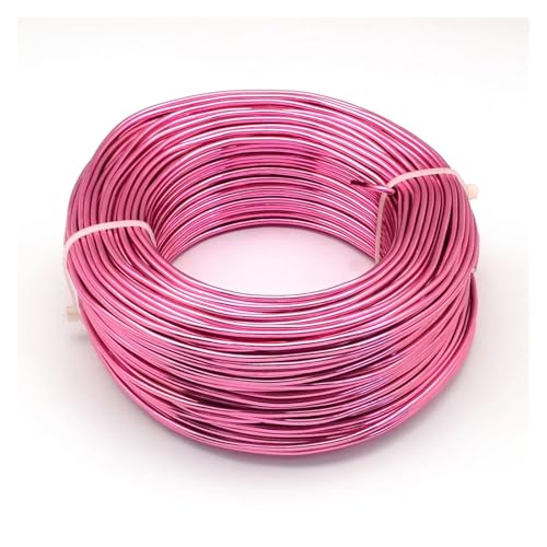 Aluminium-Basteldraht, 280 m/250 g, 0,5 ~ 0,6 mm, Aluminium-Metalldraht für selbstgemachte Halsketten, Armbänder, Schmuckherstellung, Schwarz/Gold/Silber, für DIY-Schmuckherstellung (Kamelie) von MDYTPT