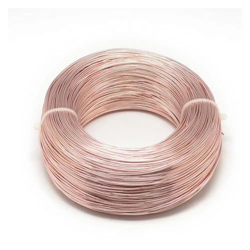 Aluminium-Basteldraht, 280 m/250 g, 0,5 ~ 0,6 mm, Aluminium-Metalldraht für selbstgemachte Halsketten, Armbänder, Schmuckherstellung, Schwarz/Gold/Silber, für DIY-Schmuckherstellung (NavajoWhite) von MDYTPT
