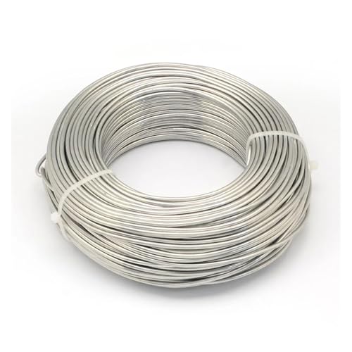 Aluminium-Basteldraht, 500 g, 0,8/1/1,2/1,5/2/3/2,5/3,5/4 mm, Aluminiumdraht, biegbarer Perlendraht, Zubehör für Schmuckherstellung, DIY, Halsketten, Armbänder, Handwerk für DIY-Schmuckherstellung Aluminium-Basteldraht, 500 g, 0,8/1/1,2/1,5/2/3/2,5/3,5/4 mm, Aluminiumdraht, biegbarer Perlendraht, Zubehör für Schmuckherstellung, DIY, Halsketten, Armbänder, Handwerk für DIY-Schmuckherstellung von MDYTPT
