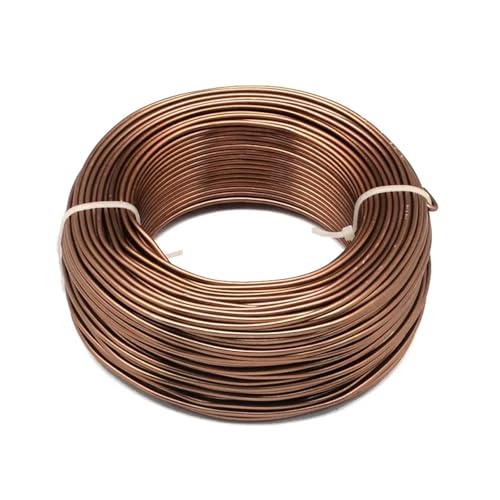 Aluminium-Basteldraht, 500 g, 0,8 / 1 / 1,5 / 2 / 3 / 3,5 / 4 / 5 / 6 mm, Aluminiumdraht, Schmuckzubehör für Schmuck, Basteln, für selbstgemachte Schmuckherstellung, 2 mm, ca. 55 m von MDYTPT